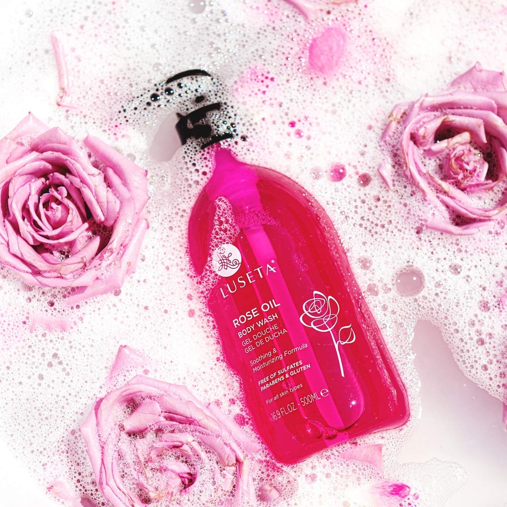 Luseta Rose Oil Body Wash, 33.8 fl oz set - Picture 4 of 4
